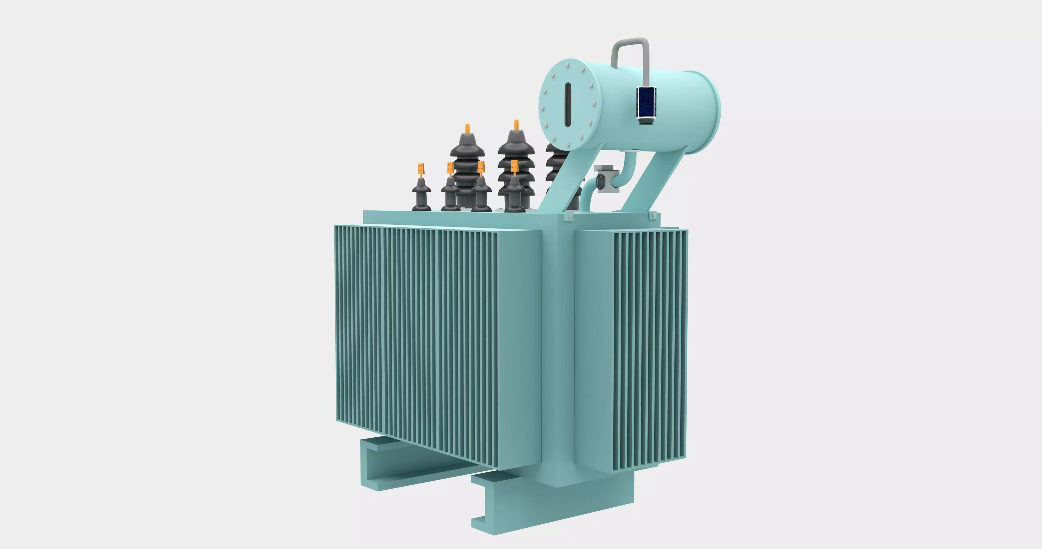 Electrical Power Transformer - Electrical Engineering 3D model_0