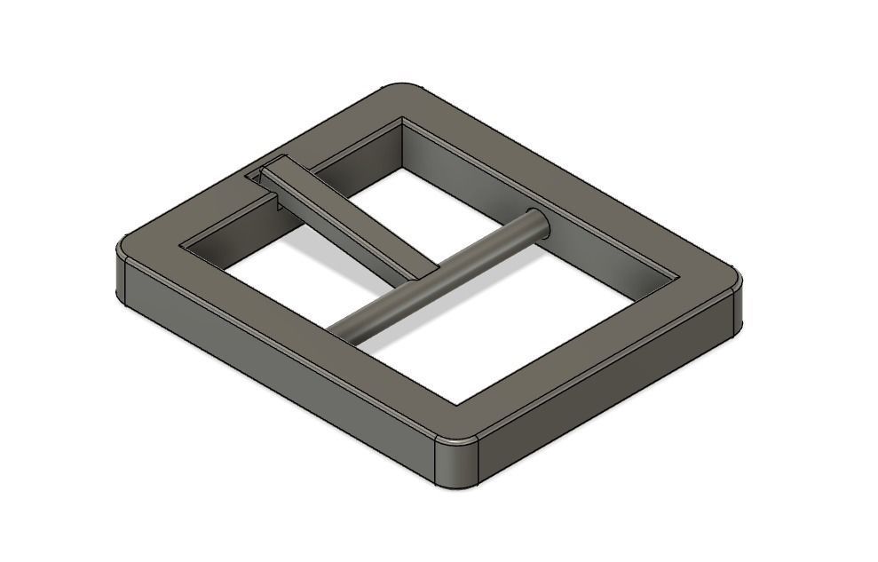 Mii Fighter Belt and Buckle Smash Ultimate 3D print model_8