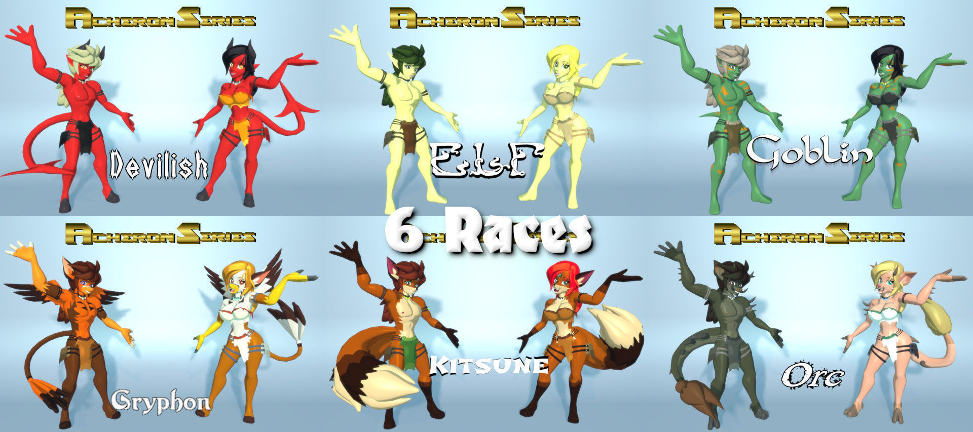 Acheron Series Starter Pack Clean   3D Model Collection_2