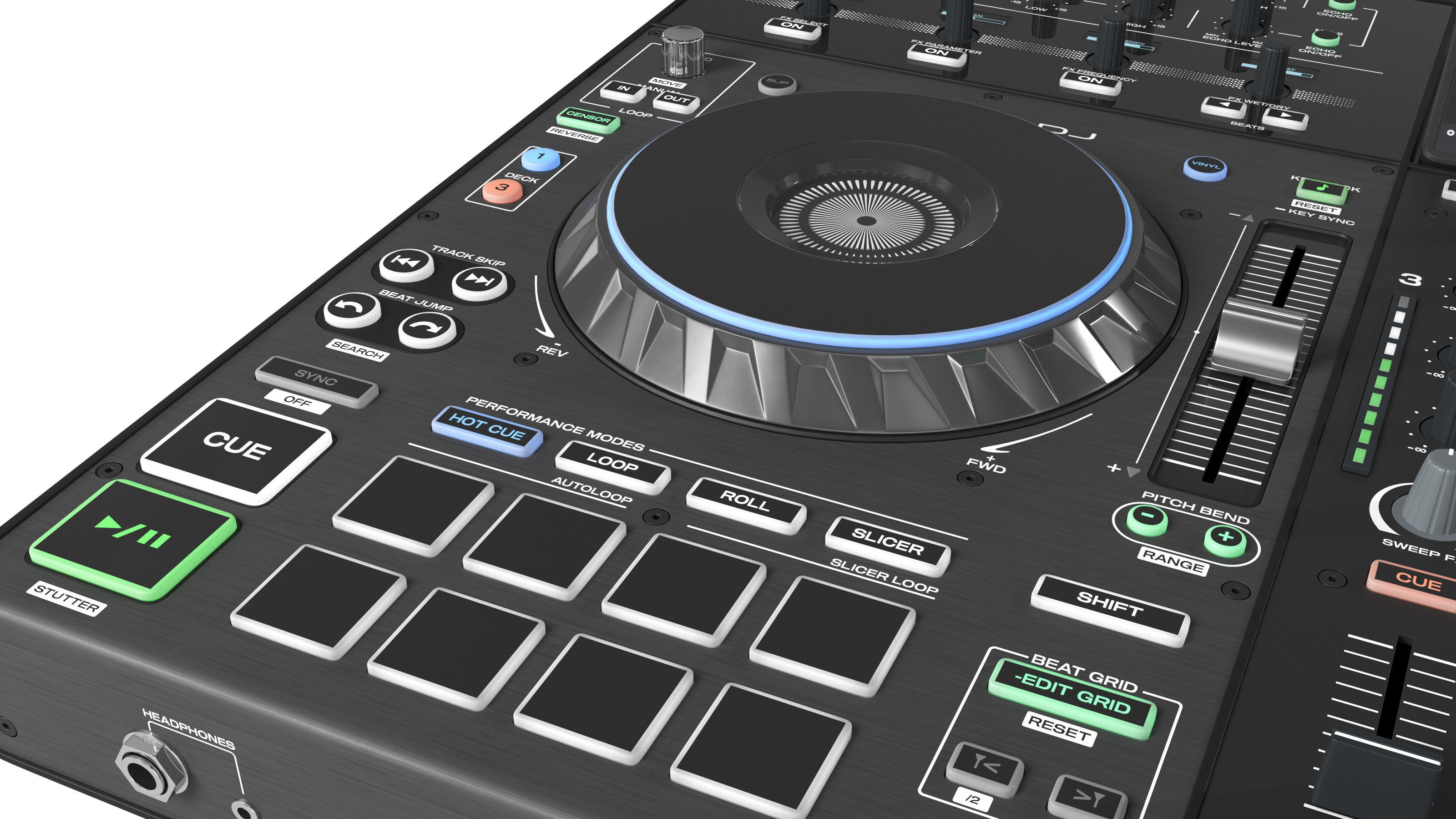 Denon DJ Prime 4 3D model_6
