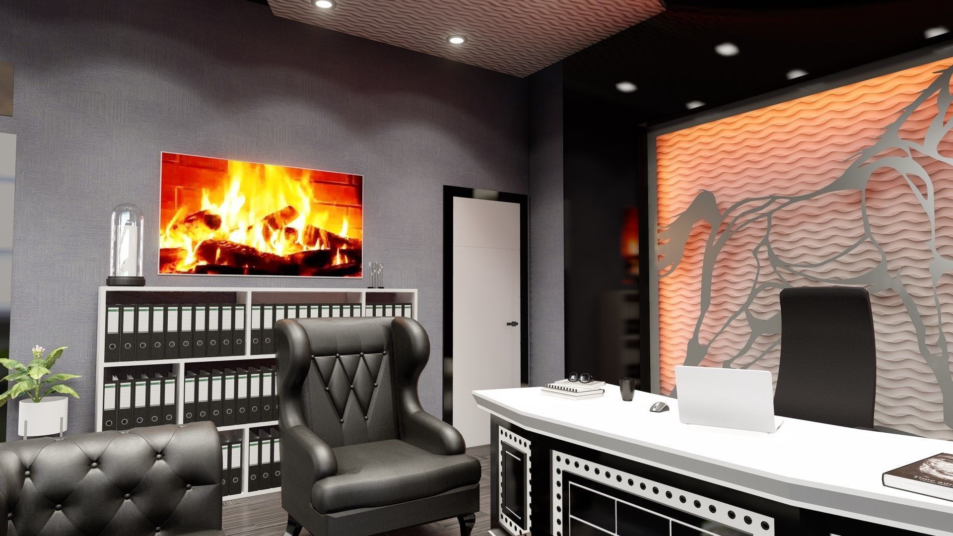 OFFICE DESIGN Free 3D model_9