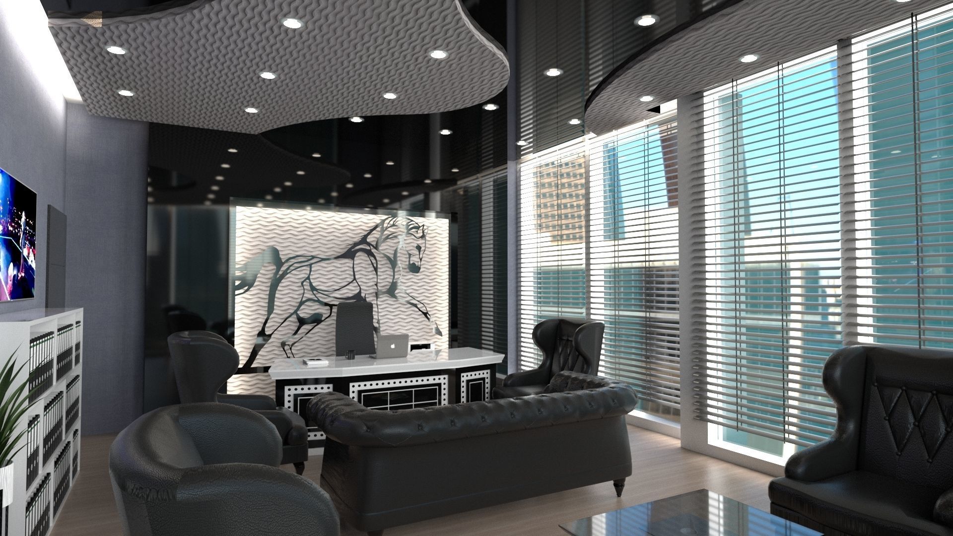 OFFICE DESIGN Free 3D model_5