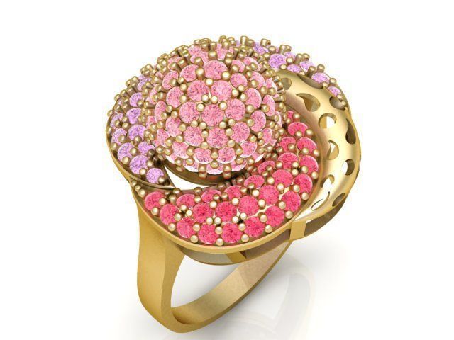 Collection 3d Ring Jewellery Models bulk 3D print model_38