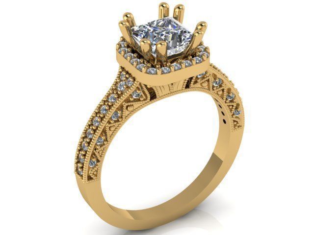 Collection 3d Ring Jewellery Models bulk 3D print model_34