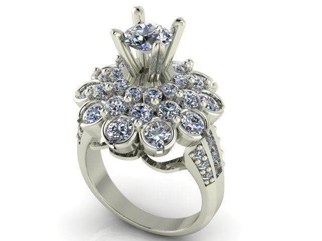 Collection 3d Ring Jewellery Models bulk 3D print model_61