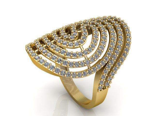 Collection 3d Ring Jewellery Models bulk 3D print model_91