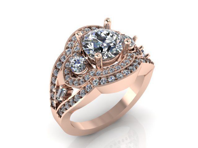 Collection 3d Ring Jewellery Models bulk 3D print model_23