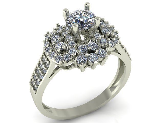 Collection 3d Ring Jewellery Models bulk 3D print model_96