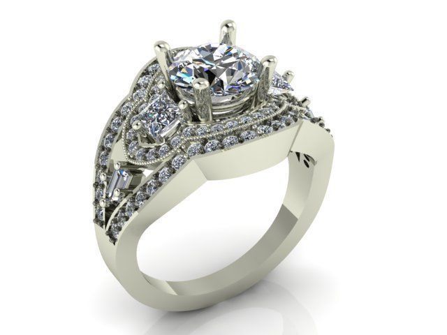 Collection 3d Ring Jewellery Models bulk 3D print model_101