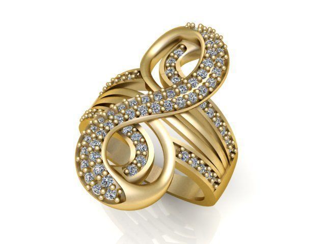 Collection 3d Ring Jewellery Models bulk 3D print model_95