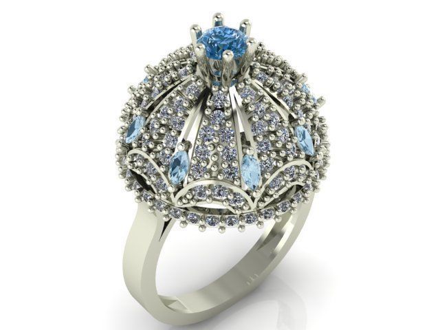 Collection 3d Ring Jewellery Models bulk 3D print model_67