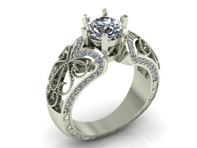 Collection 3d Ring Jewellery Models bulk 3D print model_76
