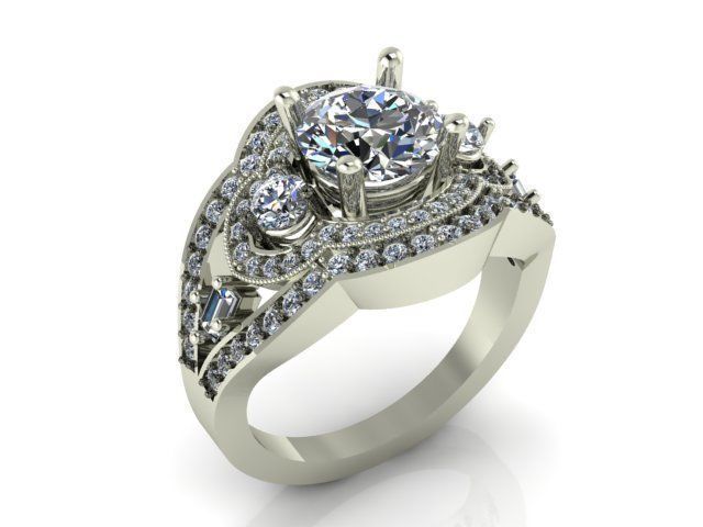 Collection 3d Ring Jewellery Models bulk 3D print model_31