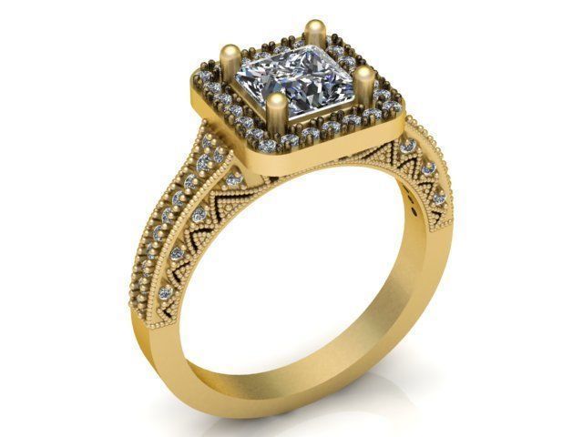 Collection 3d Ring Jewellery Models bulk 3D print model_71