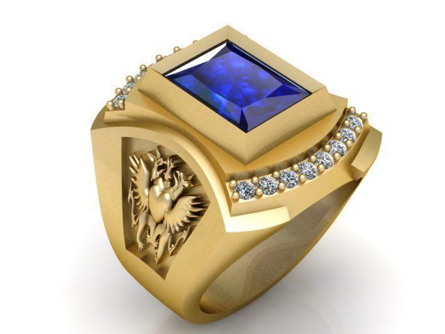 Collection 3d Ring Jewellery Models bulk 3D print model_97