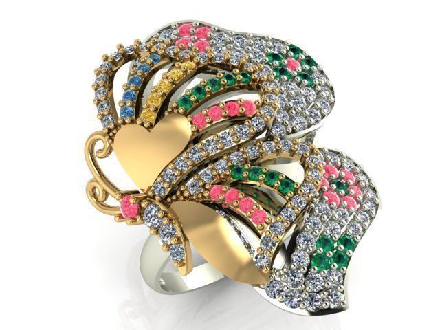 Collection 3d Ring Jewellery Models bulk 3D print model_26