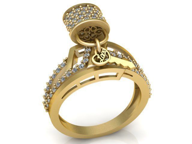 Collection 3d Ring Jewellery Models bulk 3D print model_56