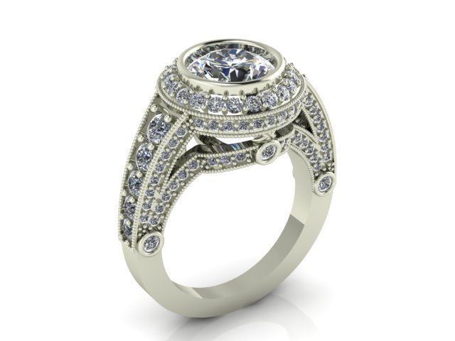 Collection 3d Ring Jewellery Models bulk 3D print model_11