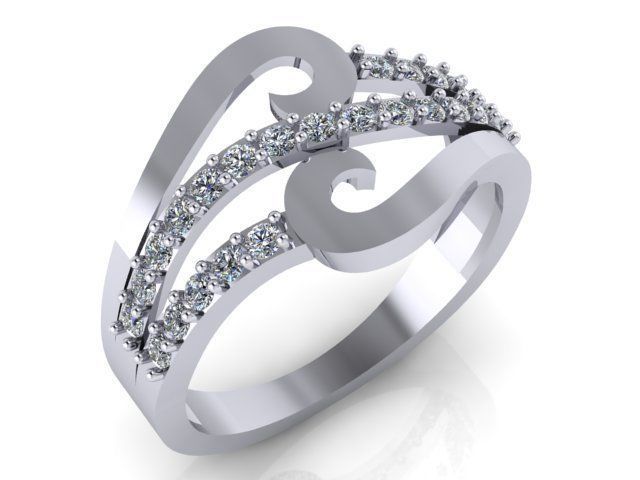 Collection 3d Ring Jewellery Models bulk 3D print model_43