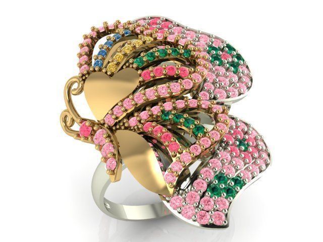 Collection 3d Ring Jewellery Models bulk 3D print model_37