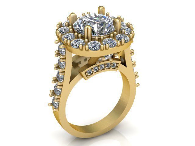 Collection 3d Ring Jewellery Models bulk 3D print model_49