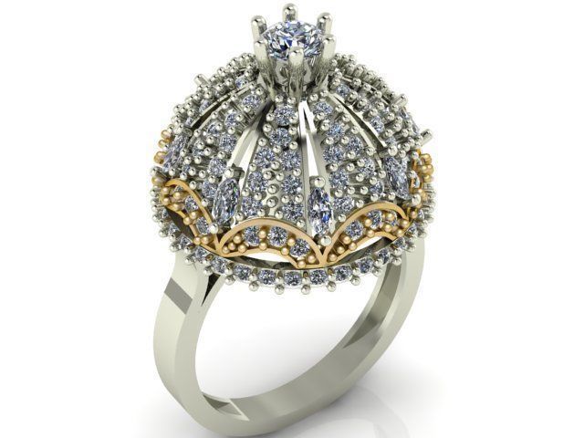 Collection 3d Ring Jewellery Models bulk 3D print model_103