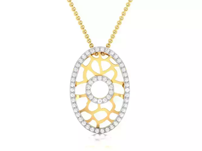 Women pendant 3dm render detail