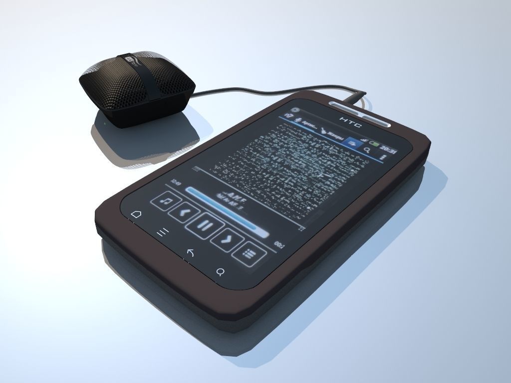 Portable audio system 3D model_2