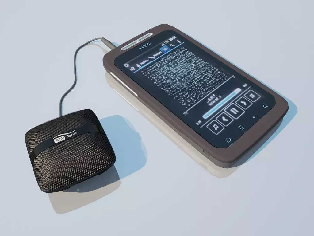 Portable audio system 3D model_0