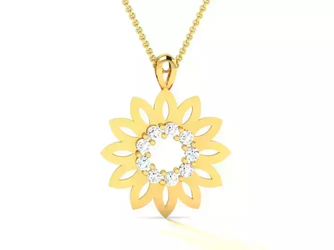 Women pendant 3dm render detail