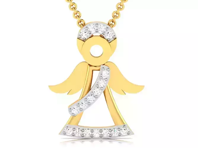 Women pendant 3dm render detail