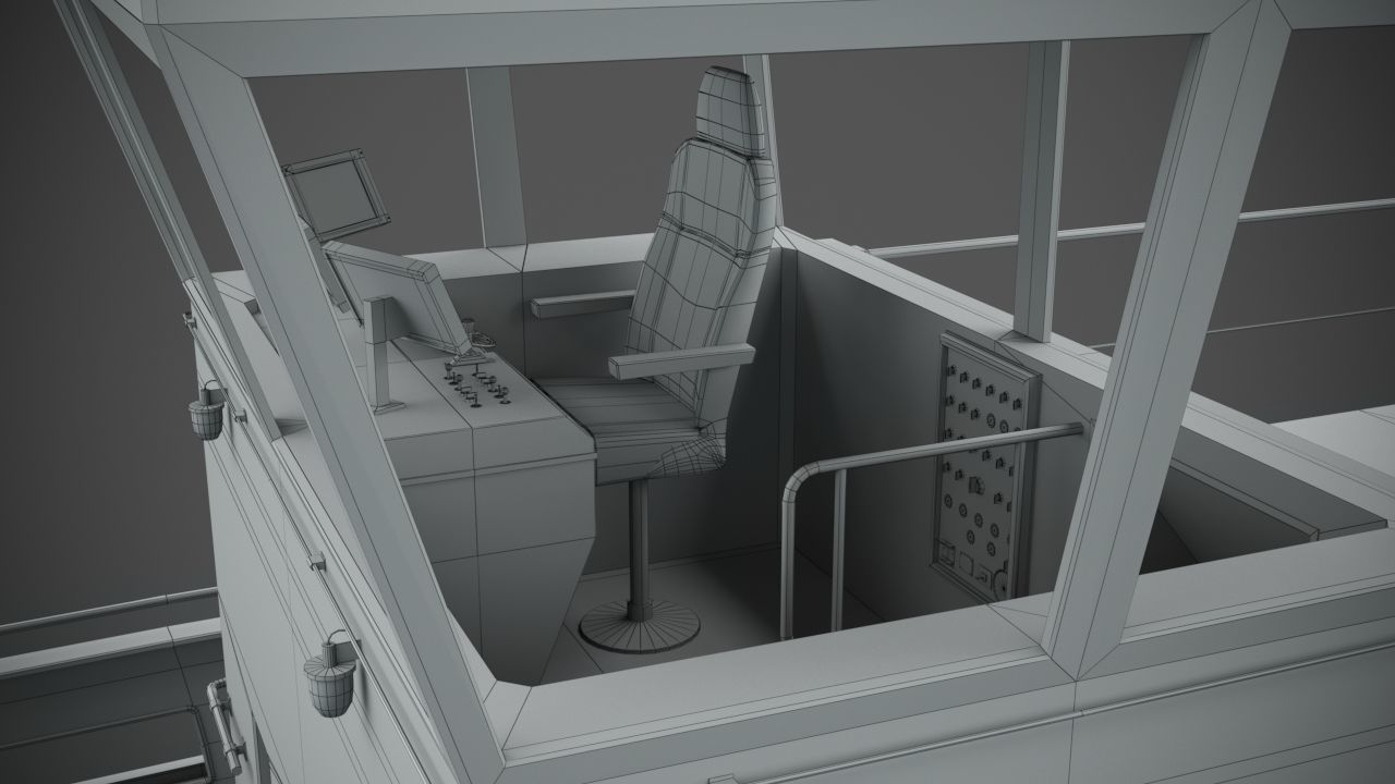 Rusted abandoned tug boat 3D model_10