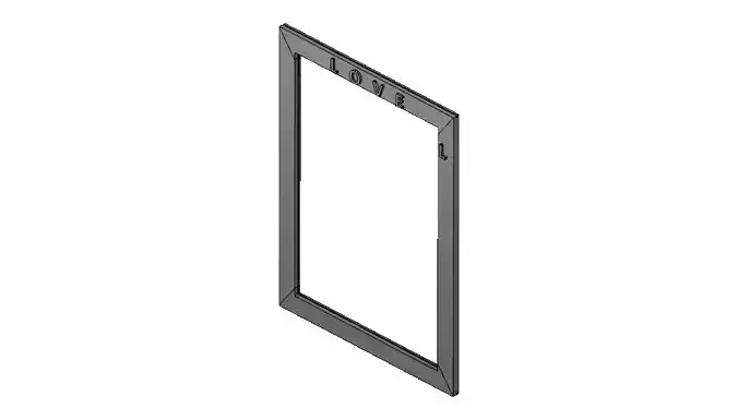 frame with love Free 3D print model