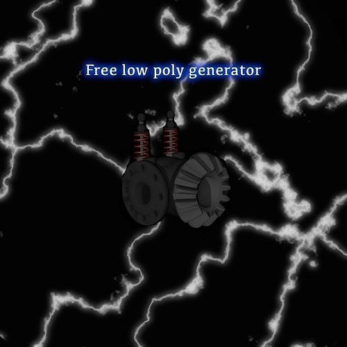 Free Low-Poly Generator Free low-poly 3D model