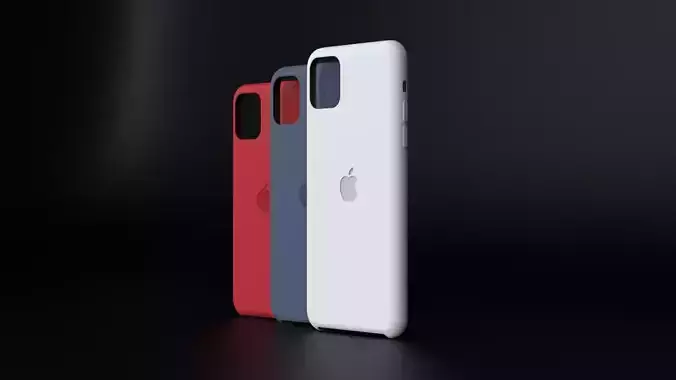 Apple Cases Of iPhone 11 All Models and Colors Bundle 3D model