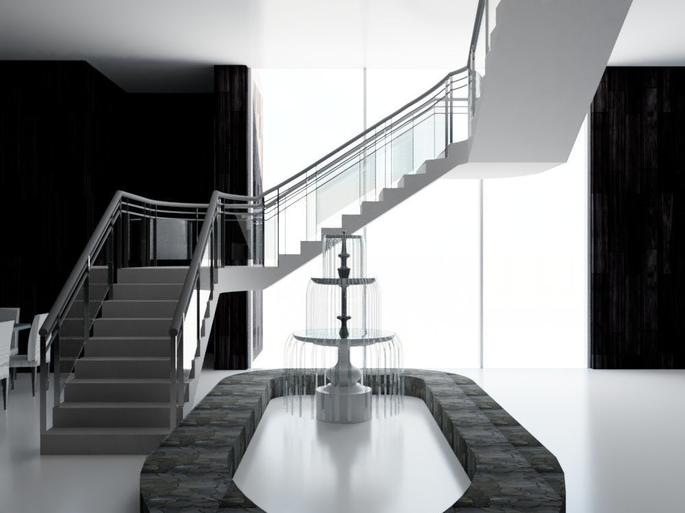 Revit Office building interior design 3D model_1