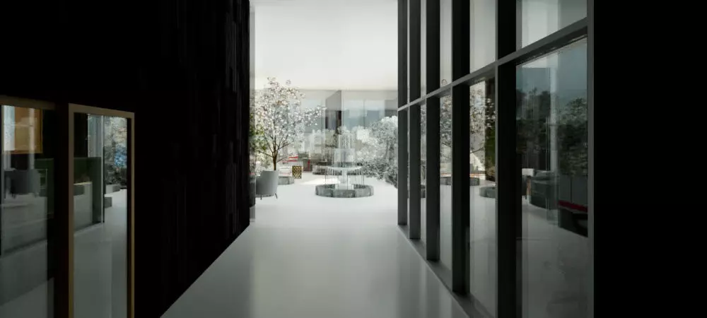 Revit Office building interior design 3D model_0