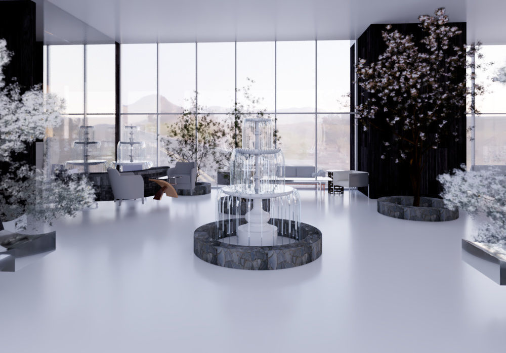 Revit Office building interior design 3D model_3