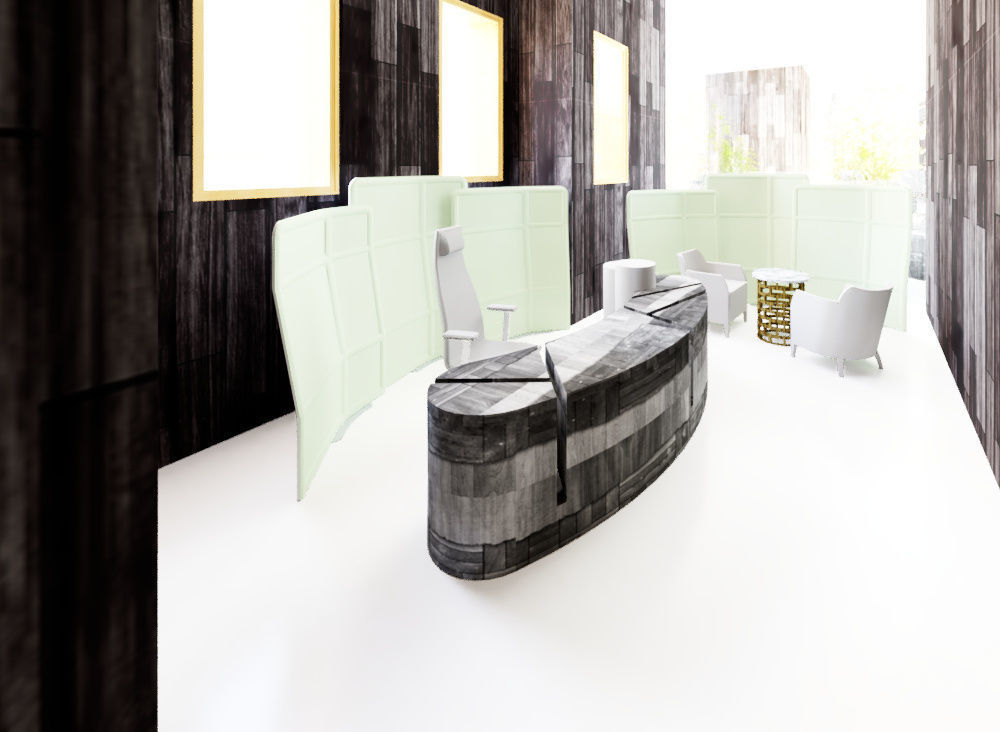 Revit Office building interior design 3D model_2