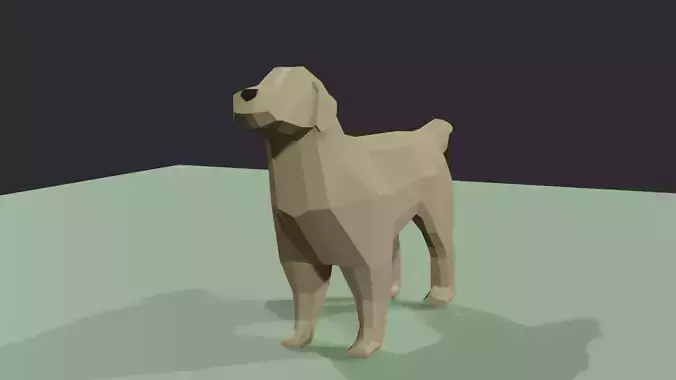 Retriver dog 3D model