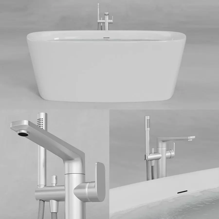 Ideal Standard Dea Duo Bathtub E3066 A6347 Free low-poly 3D model