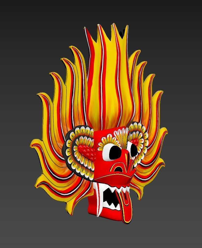 Mask  traditional mask 3D model_1