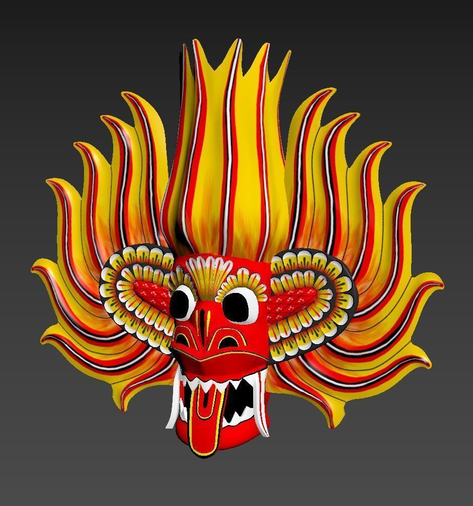 Mask  traditional mask 3D model_2