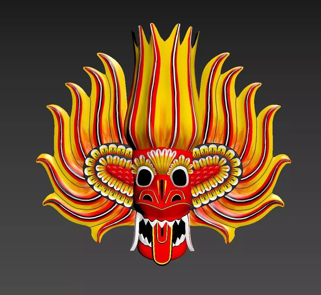 Mask  traditional mask 3D model_0