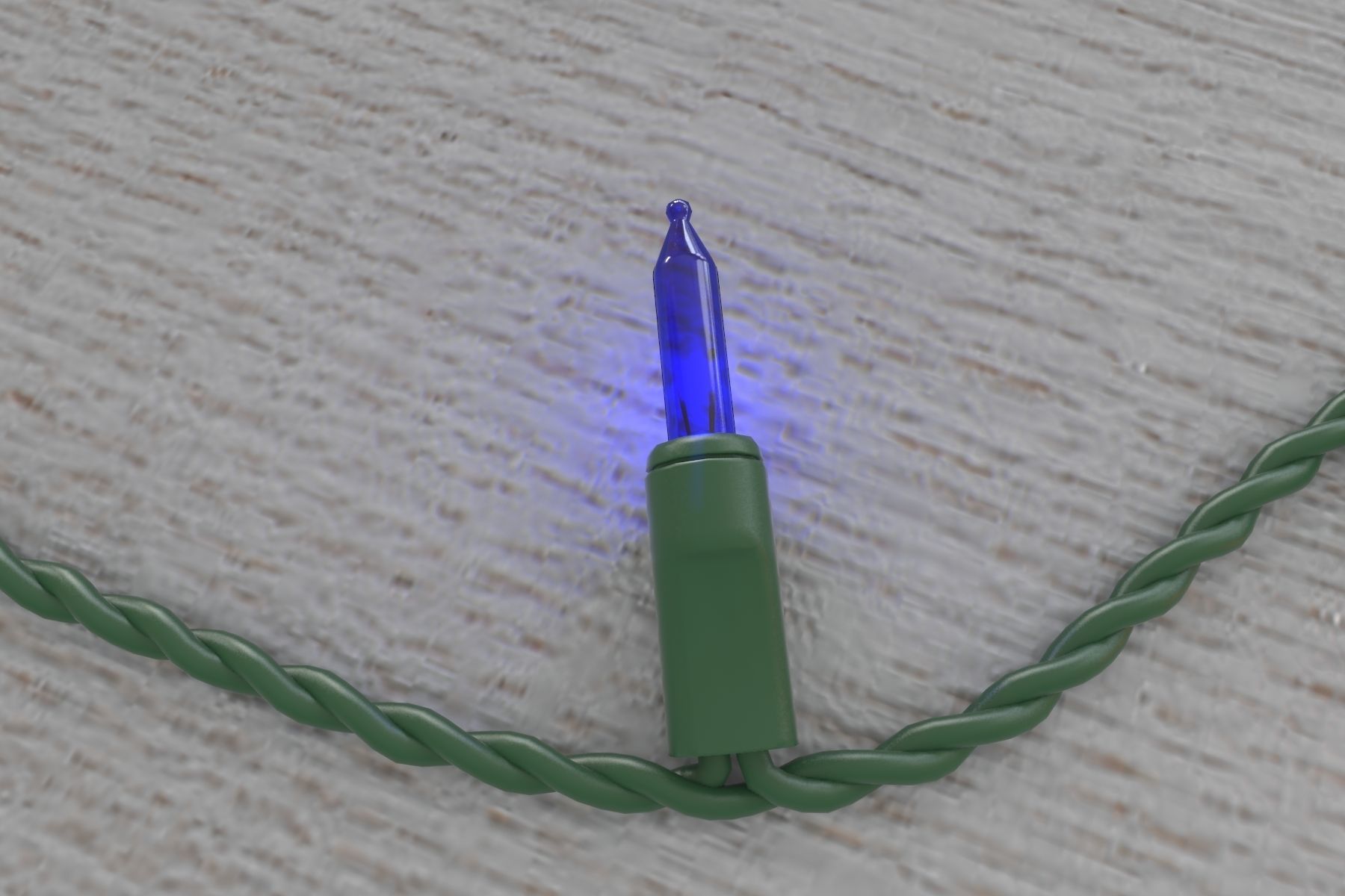 Strings Christmas Light V4 Low-poly 3D model_8