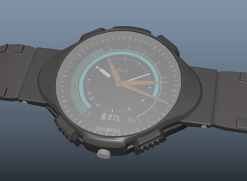 Hand Watch 3D model_1