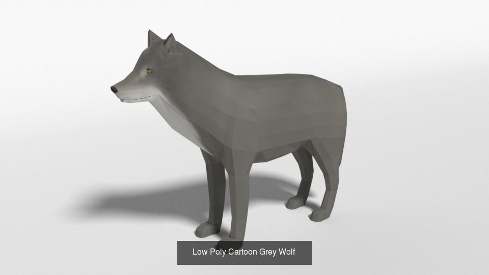 Low Poly Forest Animals Pack 3D Model Collection_4