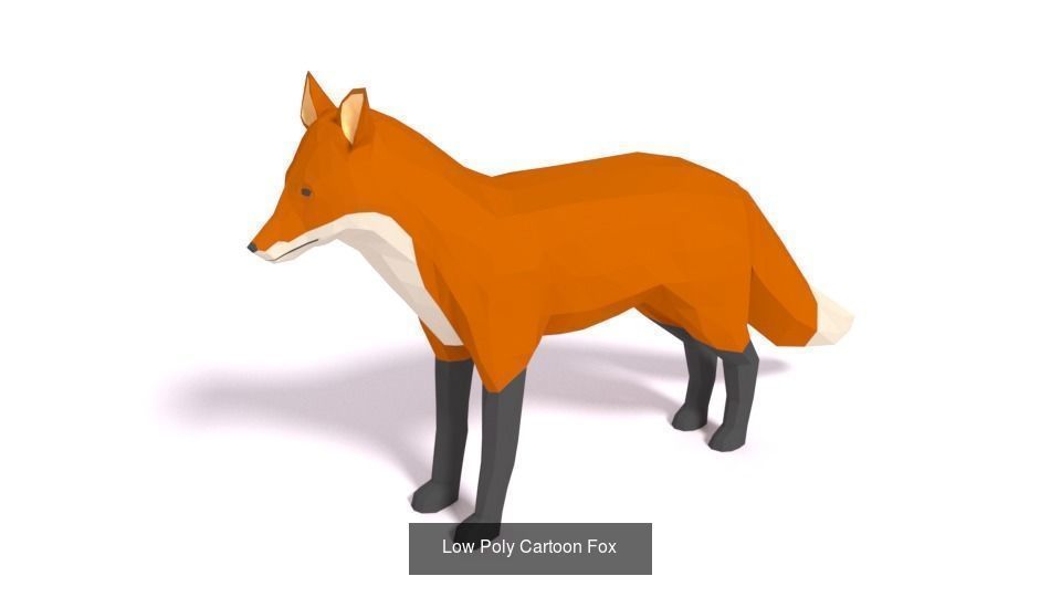 Low Poly Forest Animals Pack 3D Model Collection_2