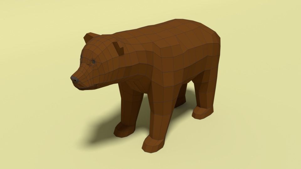 Low Poly Forest Animals Pack 3D Model Collection_22