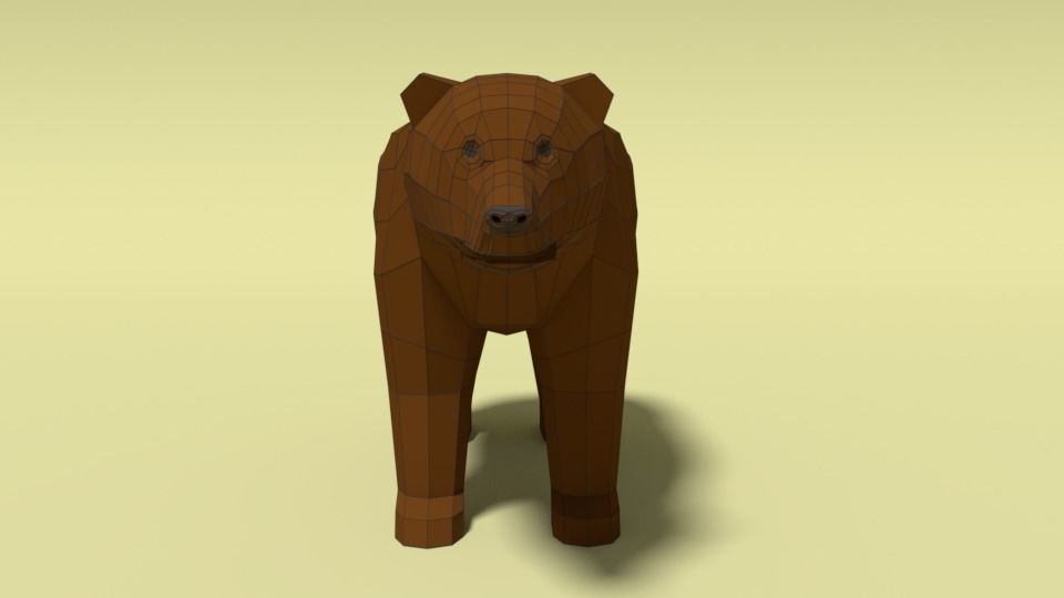 Low Poly Forest Animals Pack 3D Model Collection_21
